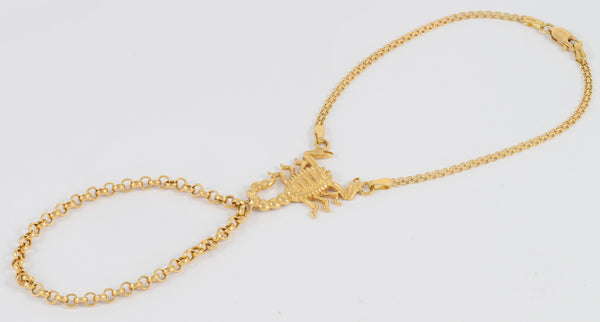 Pulsera pasamanos Escorpión oro 18k 750
