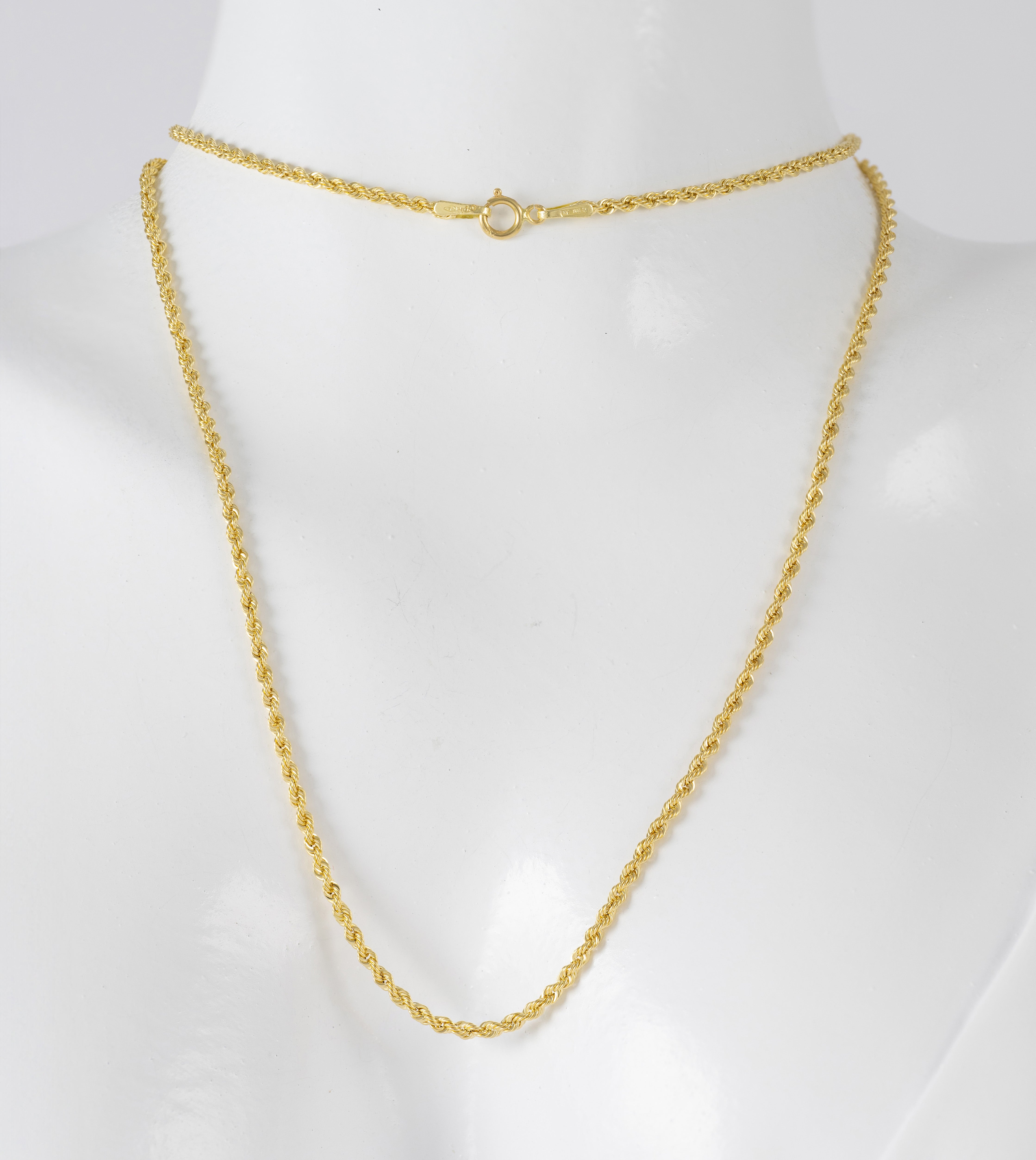 Cadena cordón oro 18k 750 60cm