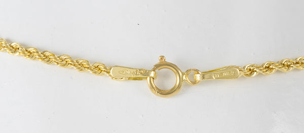 Cadena cordón oro 18k 750 60cm