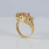 Anillo pantera de oro 18k 750