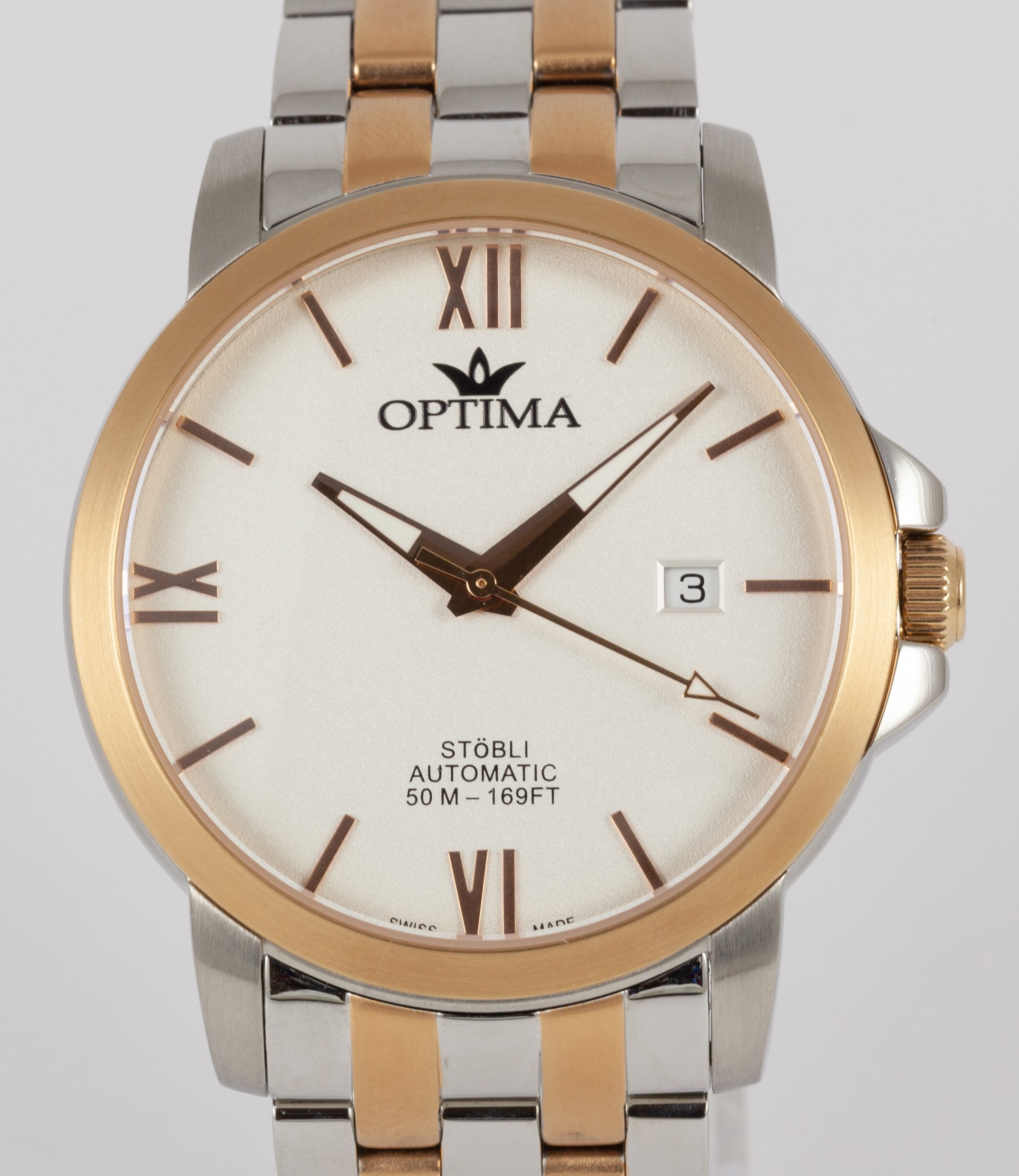 Optima Stobli Automatic Steel Ref: OSA461-SR-1