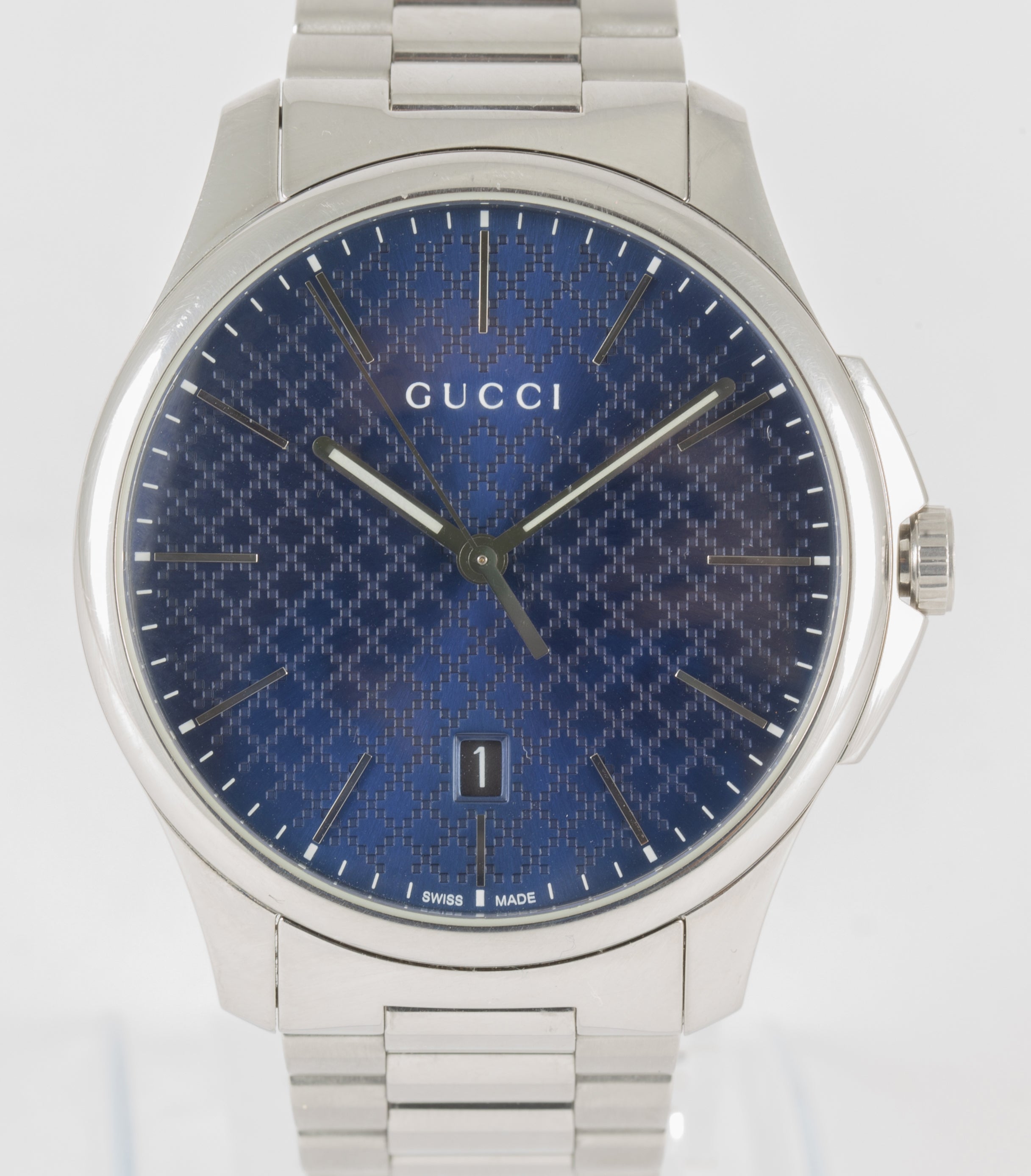 Gucci Quartz Steel G Timeless Ref: 126.3
