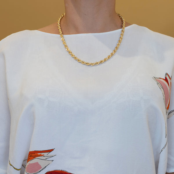 Cadena cordón oro 18k 750 50cm