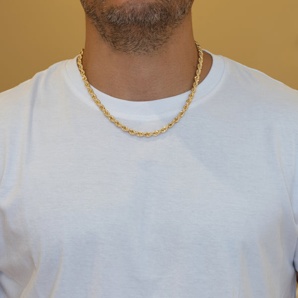 Cadena cordón oro 18k 750 50cm