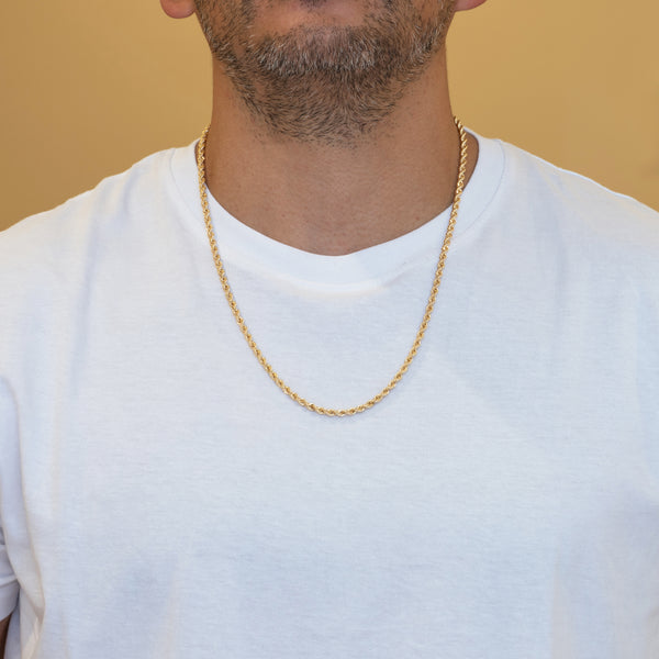 Cadena cordón oro amarillo 18k 60cm