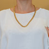 Cadena barbada de oro 18k 750 60cm