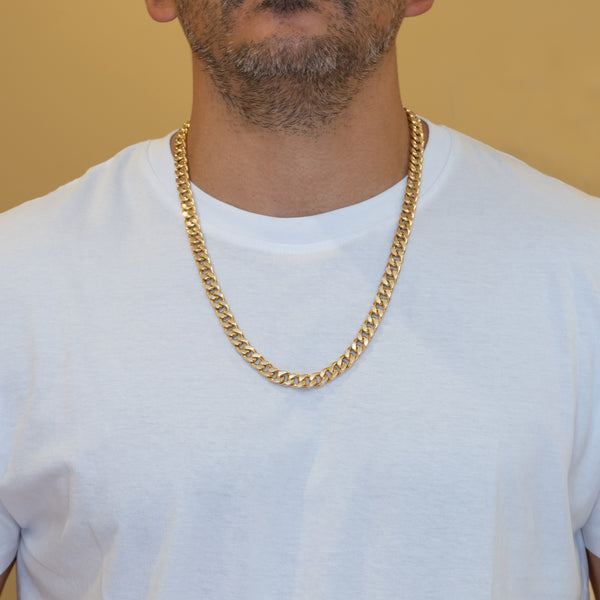 Cadena barbada de oro 18k 750 60cm