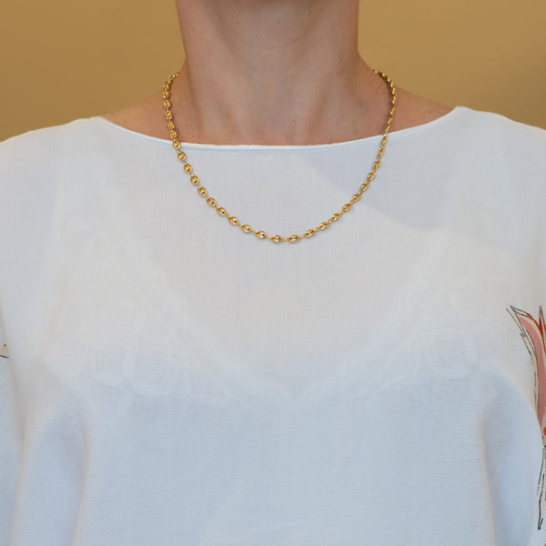 Cadena calabrote oro 18k 750 50cm