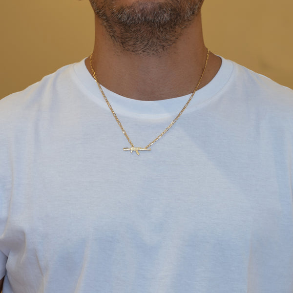 Cadena de oro 18k 750 50cm con colgante