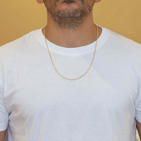 Cadena cordón oro 18k 750 60cm
