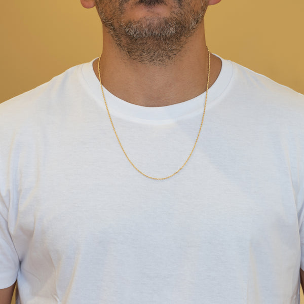 Cadena cordón oro 18k 750 60cm