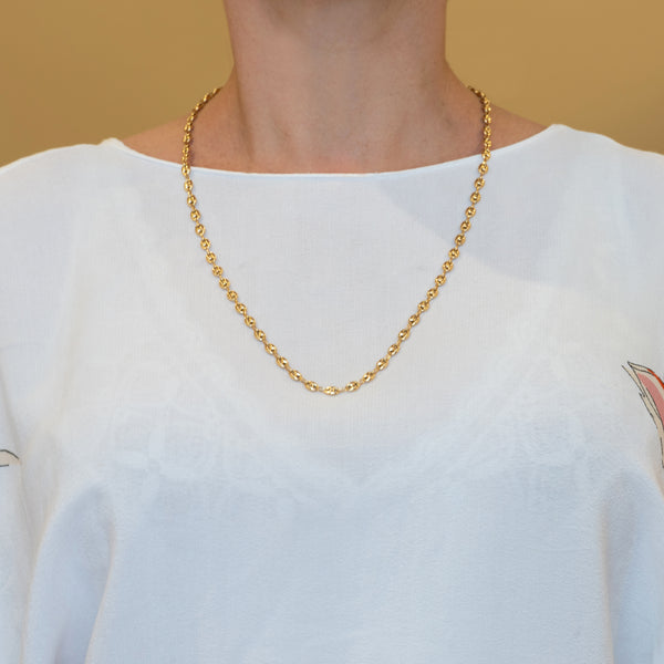 Cadena calabrote oro 18k 750 60cm