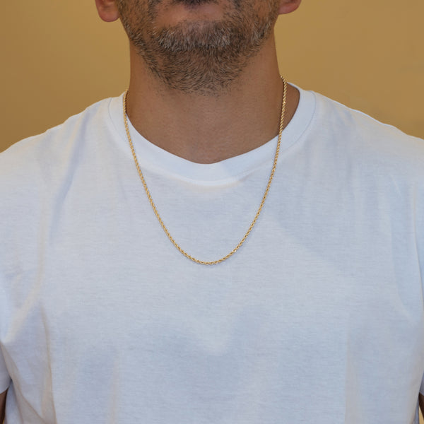 Cadena cordón oro 18k 750 60cm