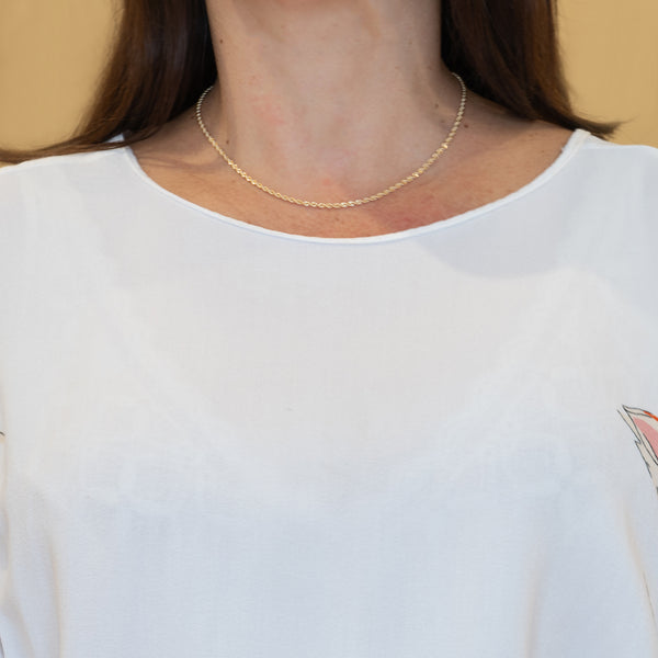 Cadena cordón oro 18k 750 40cm