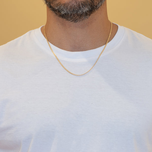 Cadena bismark oro 18k 750 50cm