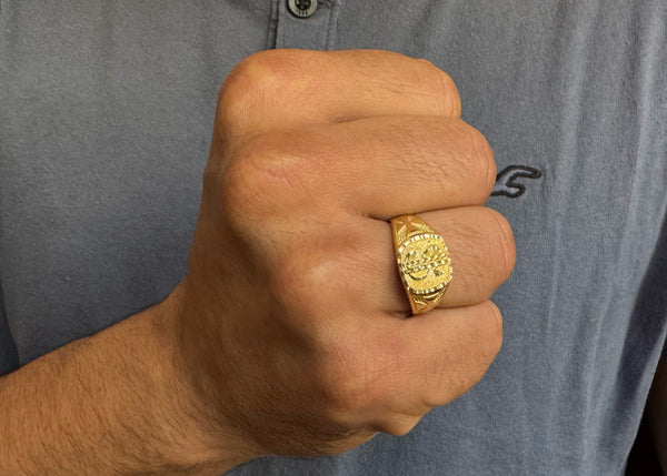 Anillo Dólar de oro 18k 750