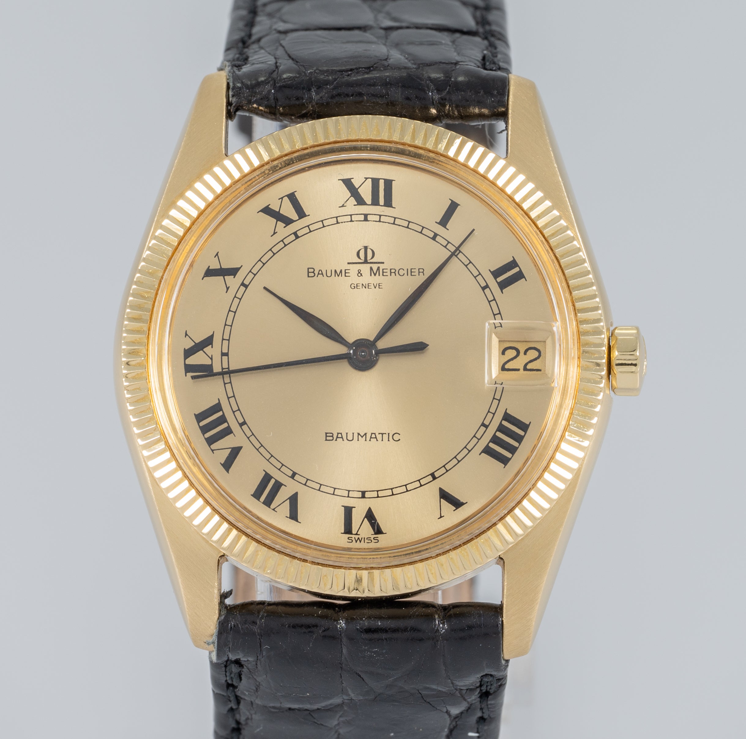 Baume & Mercier Baumatic Yellow Gold 18k Ref: 3183 2