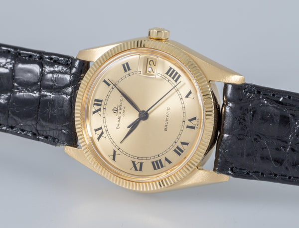 Baume & Mercier Baumatic Yellow Gold 18k Ref: 3183 2