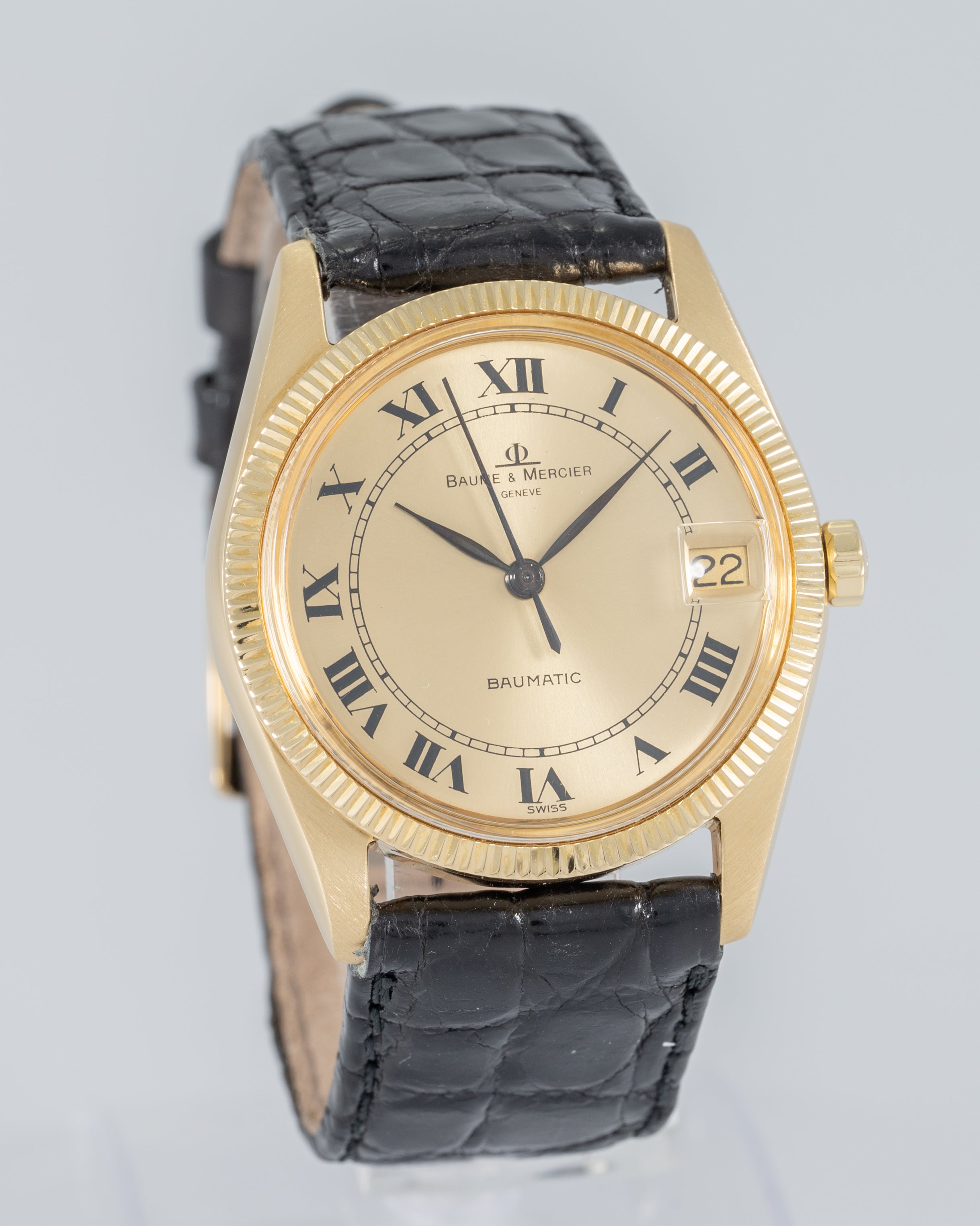 Baume & Mercier Baumatic Yellow Gold 18k Ref: 3183 2