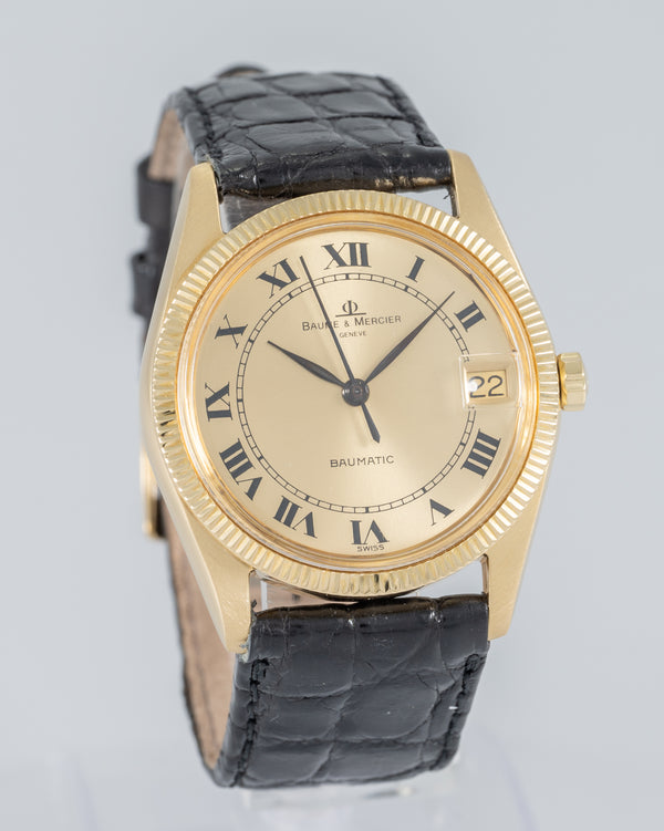 Baume & Mercier Baumatic Yellow Gold 18k Ref: 3183 2