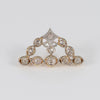 Broche en oro blanco y amarillo 18k con diamantes