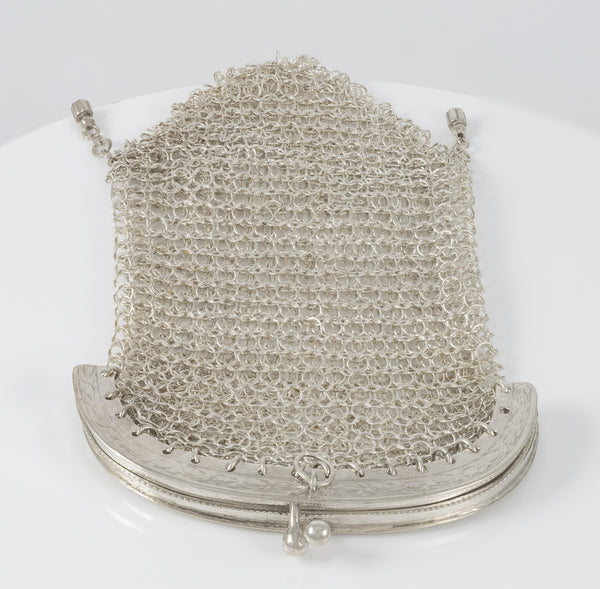 Monedero antiguo de plata