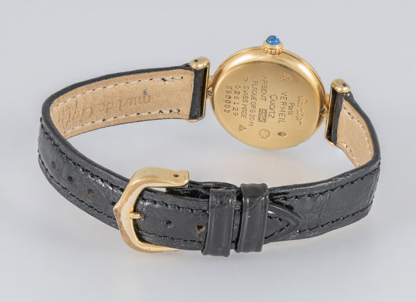 Cartier Vermeil Colisee Must de Cartier Argent 925 Ref: 590002