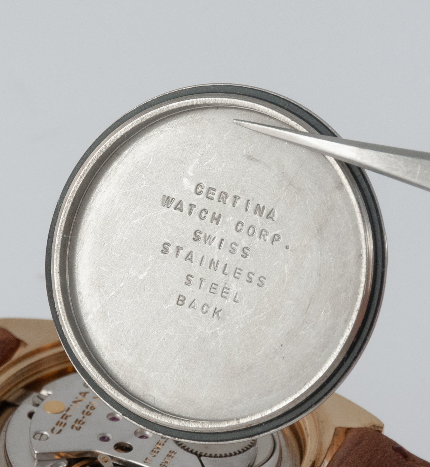 Certina Kurth Freres Plaque or G 10 Microns Ref: 852 1211 22