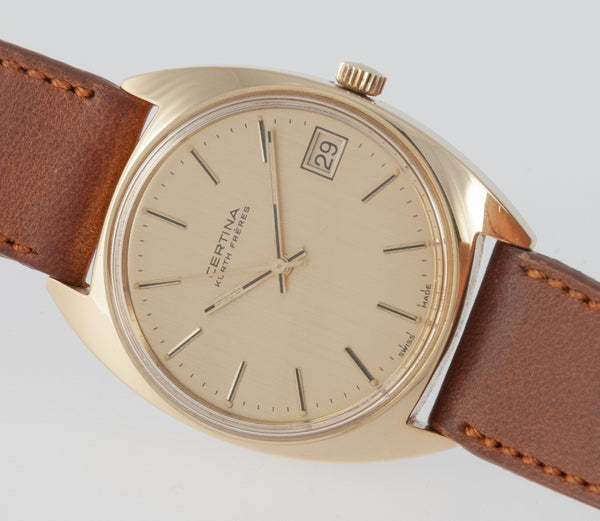 Certina Kurth Freres Plaque or G 10 Microns Ref: 852 1211 22