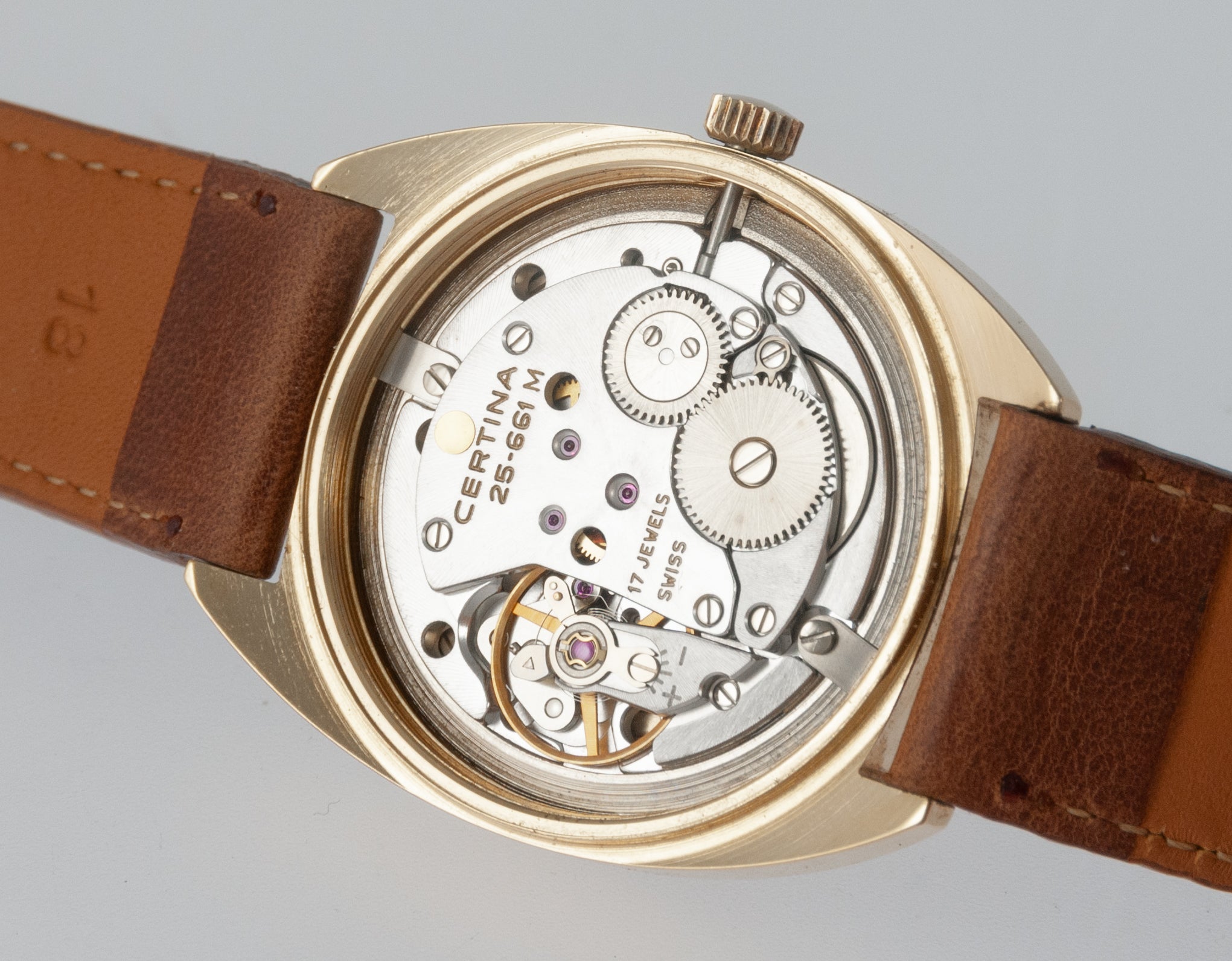 Certina Kurth Freres Plaque or G 10 Microns Ref: 852 1211 22