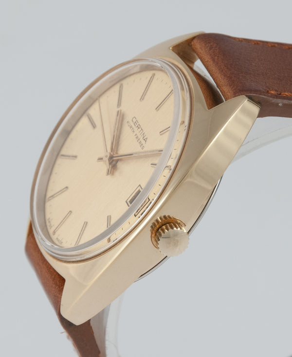 Certina Kurth Freres Plaque or G 10 Microns Ref: 852 1211 22