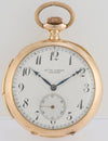 Charles Ed Lardet Pocket Watch Yellow Gold 18k Chimes Hour Quarter Minute