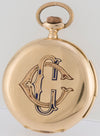 Charles Ed Lardet Pocket Watch Yellow Gold 18k Chimes Hour Quarter Minute