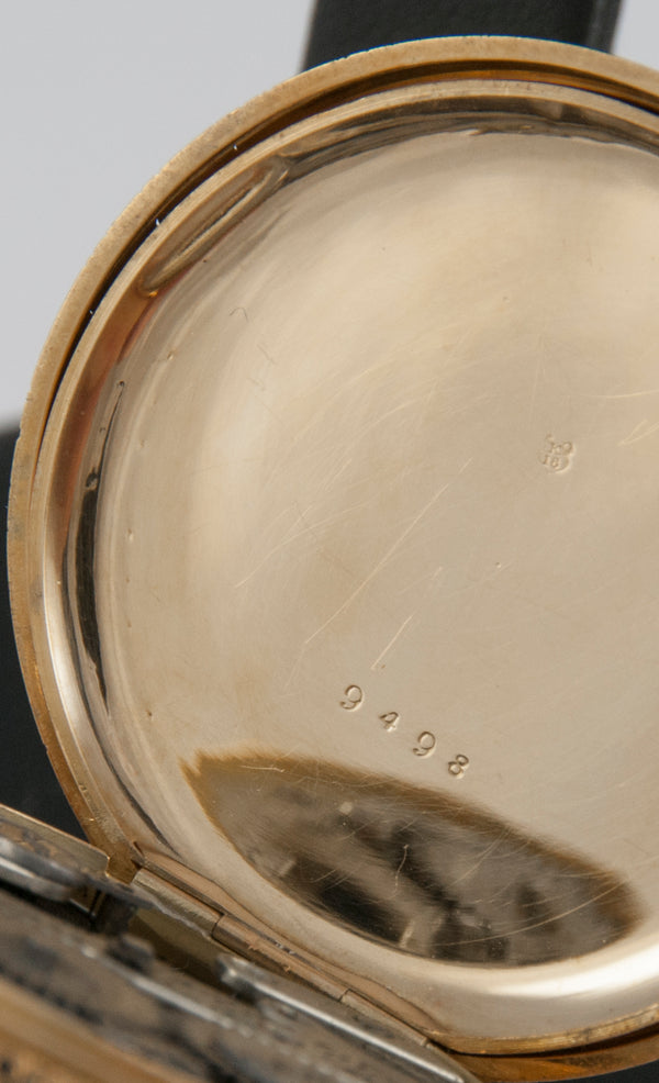 Charles Ed Lardet Pocket Watch Fleurier Suisse Yellow Gold 18k