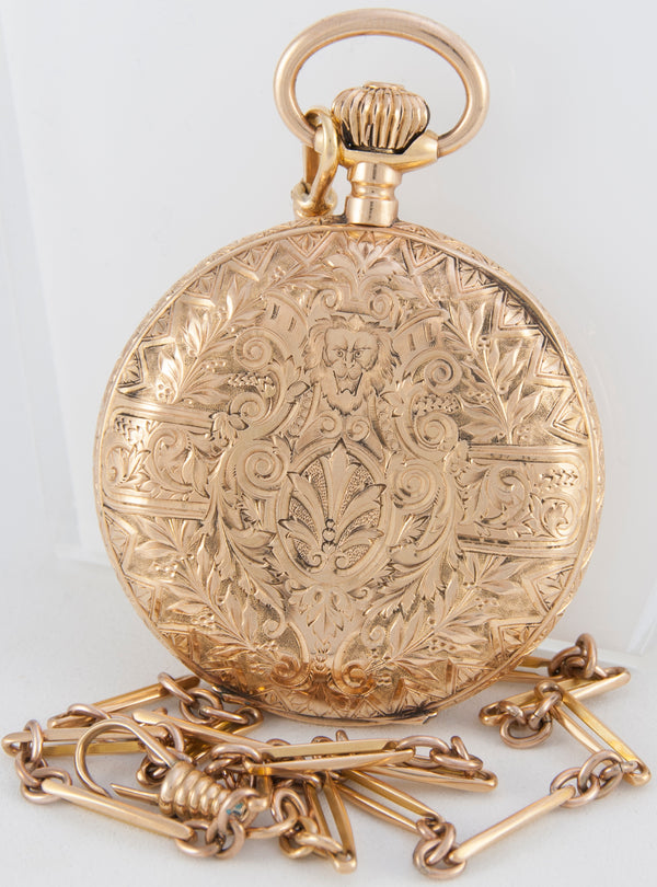 C.J & A.Perrenoud & Cie Pocket Watch Yellow Gold 18k - Circa 1885 - WATCH CHAIN NOT INCLUDED