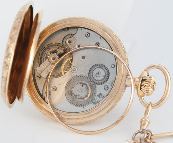 C.J & A.Perrenoud & Cie Pocket Watch Yellow Gold 18k - Circa 1885 - WATCH CHAIN NOT INCLUDED