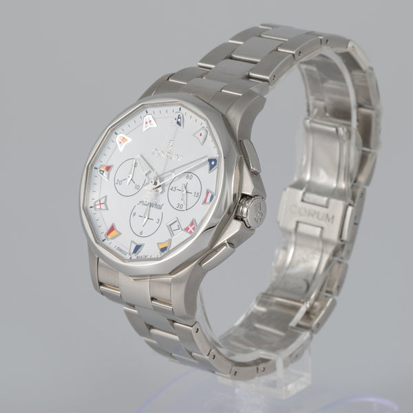 Corum Admiral 42 Chronograph White Dial Ref: A984/04251 984.111.20 V705 AA52