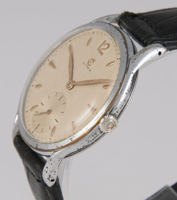 Cyma Vintage Steel 1950's Caliber 586