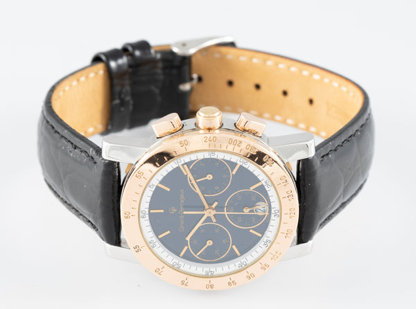 Girard Perregaux Quartz Chronograph Steel Blue Dial Ref: 7001 7700