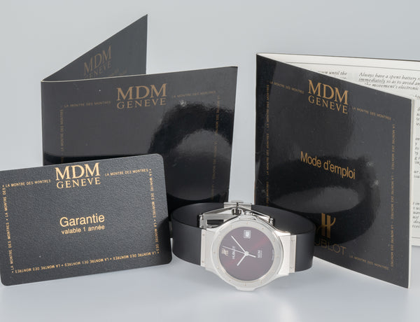 Hublot Classic MDM Geneve Burdeos Dial Ref: 1523.1