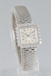 Juvenia White Gold 18k and Diamonds 1.1 ct Square Dial Ref: 13245