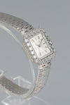 Juvenia White Gold 18k and Diamonds 1.1 ct Square Dial Ref: 13245