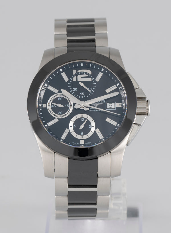 Longines Conquest Ceramic Automatic Chronograph Ref: L3.661.4.56.7