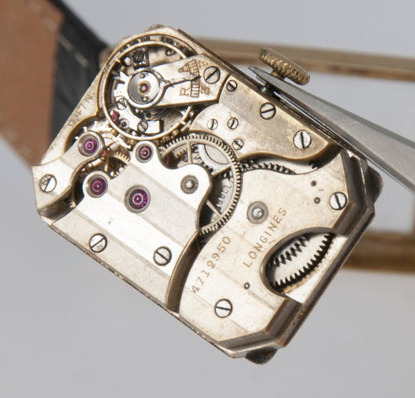 Longines Art Deco Vintage Yellow Gold 18k Caliber 9.47N