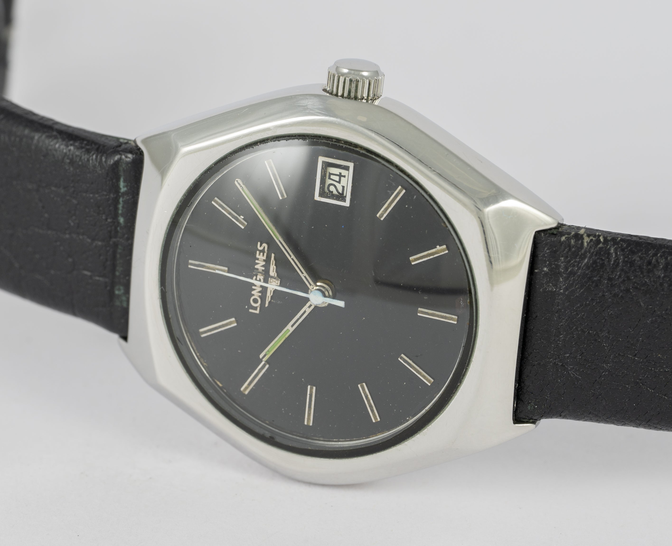 Longines Vintage Steel Black Dial Cal L633.1