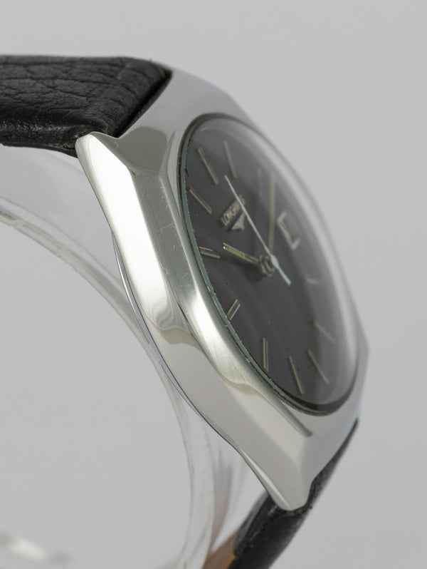 Longines Vintage Steel Black Dial Cal L633.1