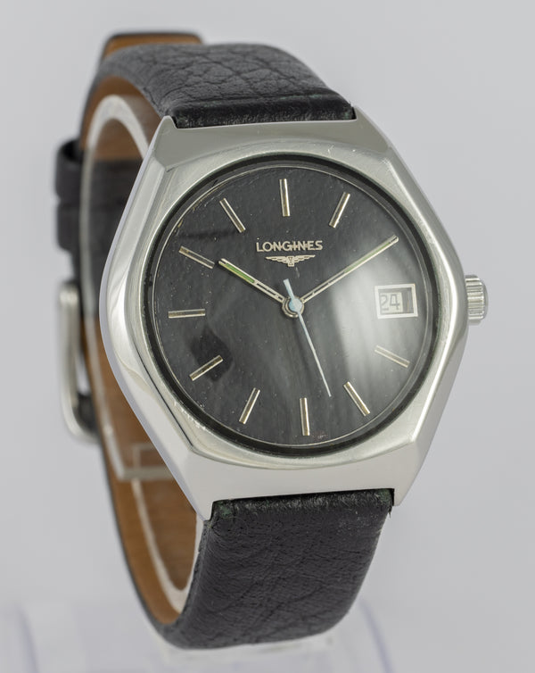 Longines Vintage Steel Black Dial Cal L633.1