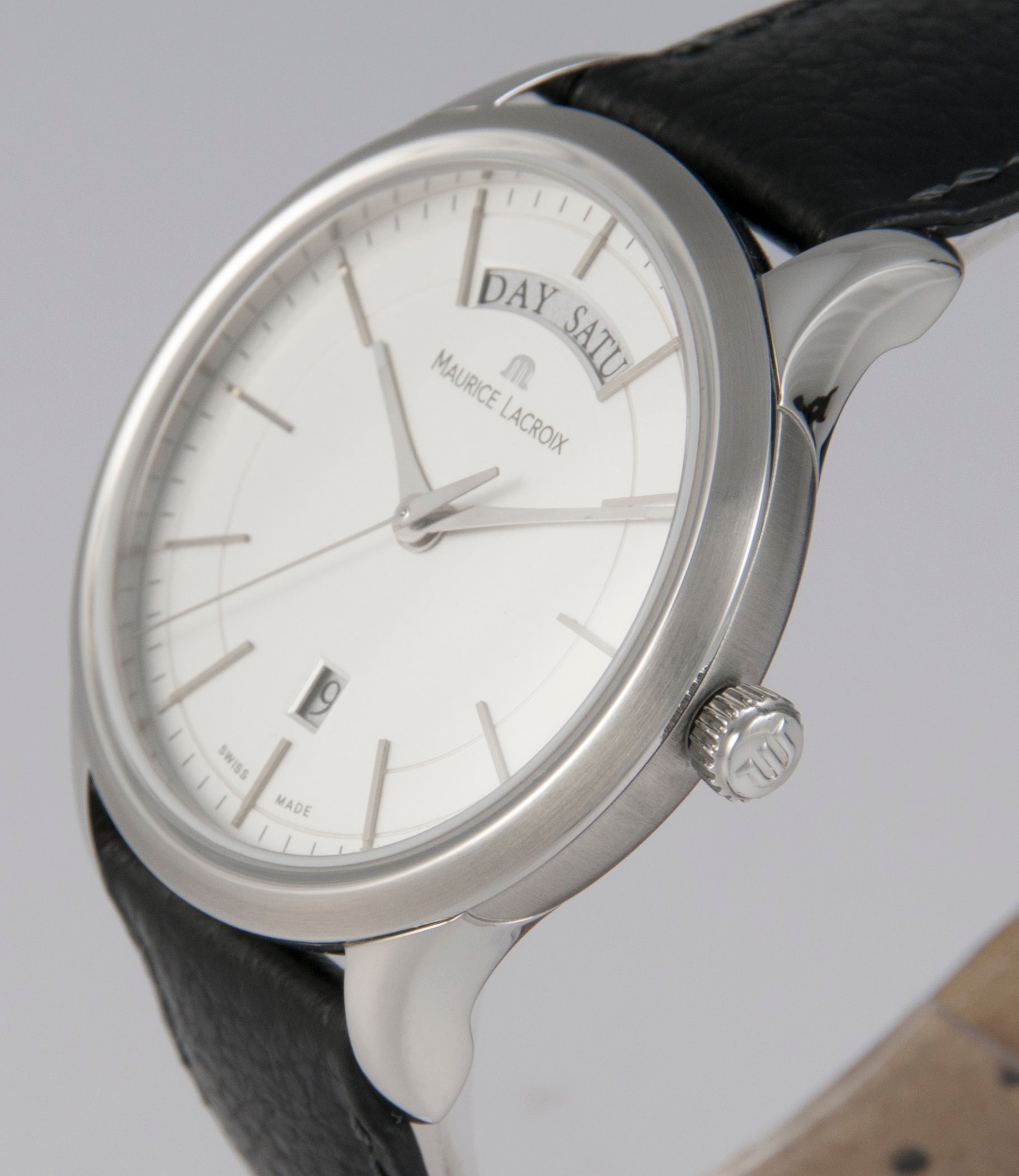 Maurice Lacroix Les Classiques Day Date Steel Ref: LC1007-SS001-130
