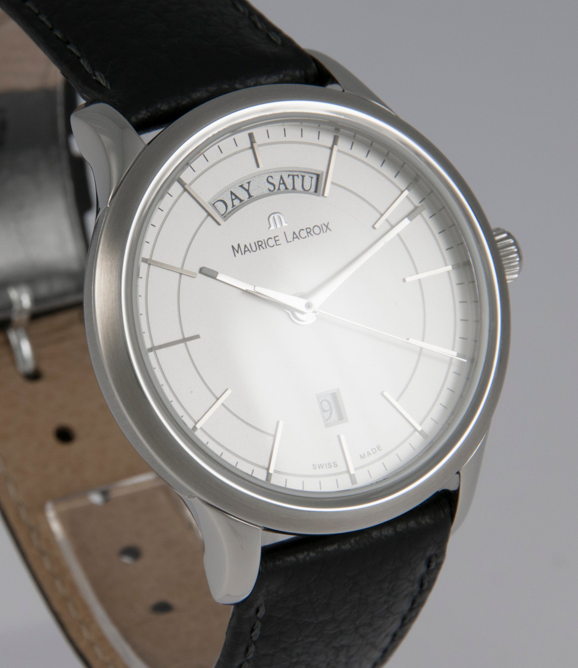 Maurice Lacroix Les Classiques Day Date Steel Ref: LC1007-SS001-130