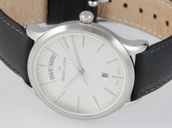 Maurice Lacroix Les Classiques Day Date Steel Ref: LC1007-SS001-130